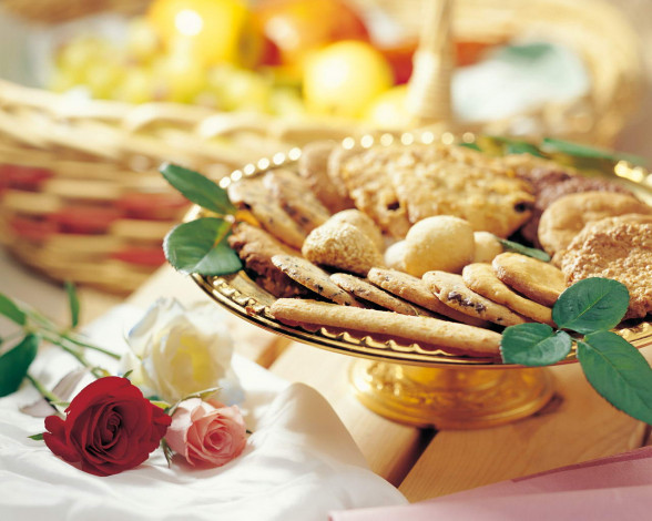 Обои картинки фото еда, пирожные, кексы, печенье