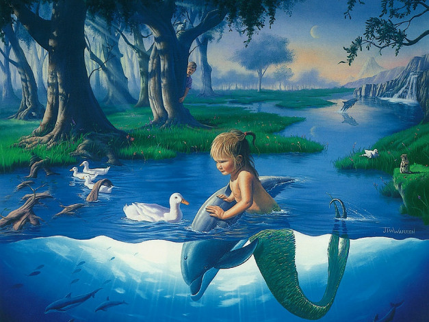 Обои картинки фото фэнтези, русалки