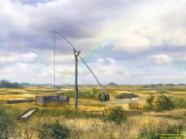 Обои картинки фото рисованные, природа