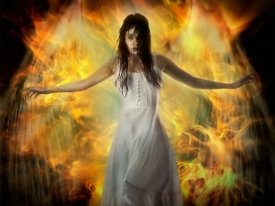 Картинка firestarter by gary kapluggin фэнтези девушки