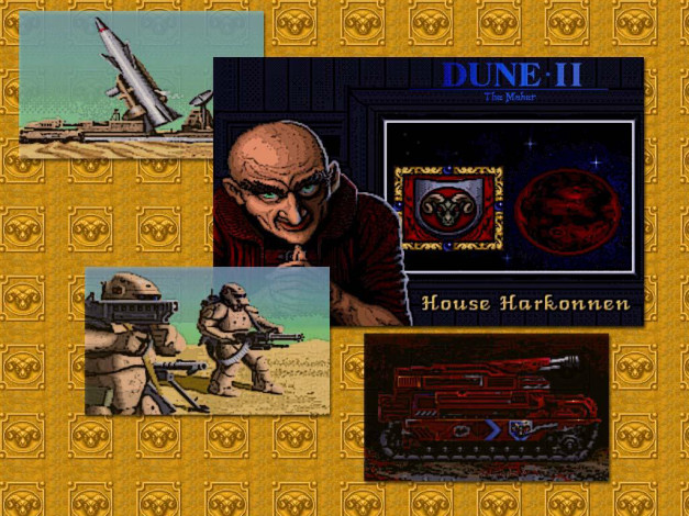 Обои картинки фото dune, ii, видео, игры, the, building, of, dynasty