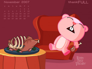 обоя мультфильмы, happy, tree, friends
