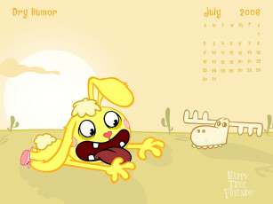 обоя мультфильмы, happy, tree, friends