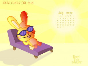 обоя мультфильмы, happy, tree, friends