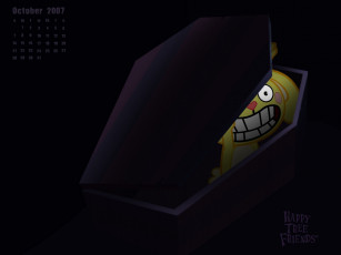 обоя мультфильмы, happy, tree, friends