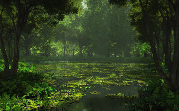 Картинка 3д графика nature landscape природа