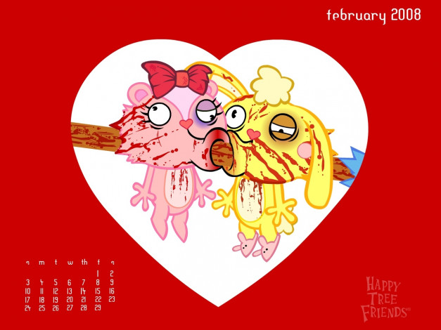 Обои картинки фото мультфильмы, happy, tree, friends