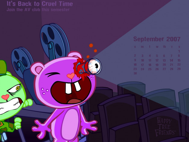 Обои картинки фото мультфильмы, happy, tree, friends