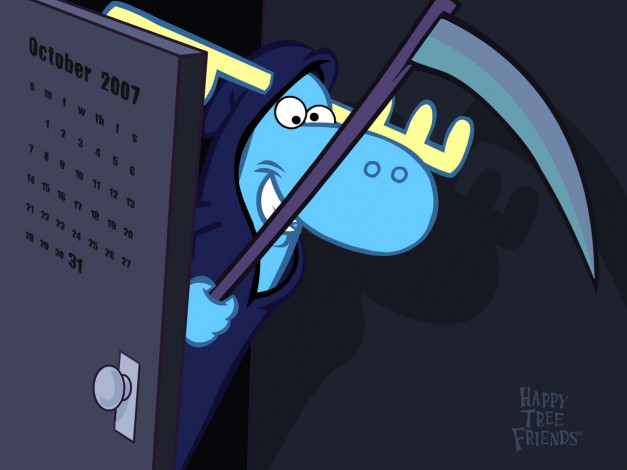 Обои картинки фото мультфильмы, happy, tree, friends