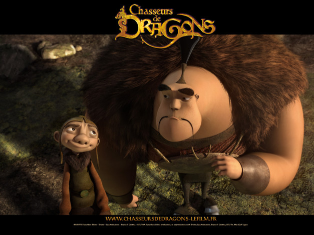 Обои картинки фото охотники, на, драконов, мультфильмы, chasseurs, de, dragons
