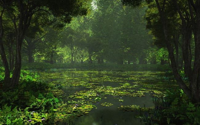 Обои картинки фото 3д, графика, nature, landscape, природа