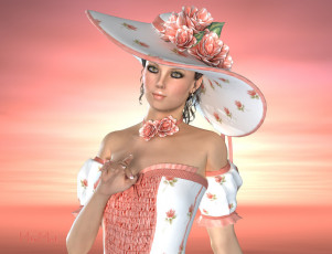 Картинка 3д графика people люди девушка