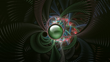 Картинка 3д графика fractal фракталы абстракция