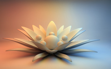 Картинка 3д графика flowers цветы каменный цветок