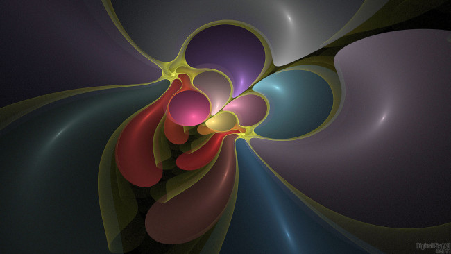 Обои картинки фото 3д, графика, fractal, фракталы, тёмный, абстракция, узор