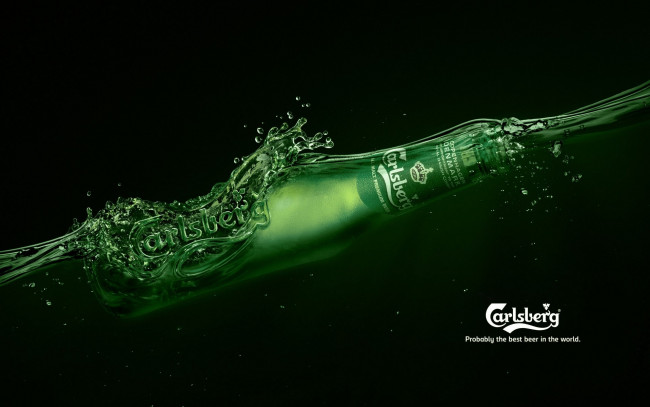 Обои картинки фото бренды, carlsberg, бутылка, пиво