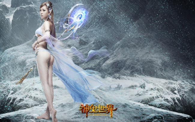 Обои картинки фото ghost, world, видео, игры, эльфийка