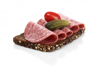 Картинка еда бутерброды гамбургеры канапе хлеб бутерброд помидор огурец колбаса томаты