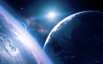 Картинка космос арт вселенная планеты