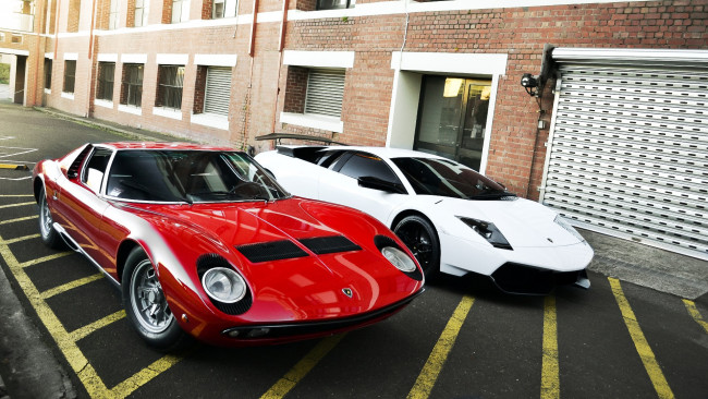 Обои картинки фото lamborghini, mixed, автомобили, мощь, скорость, изящество, автомобиль, стиль