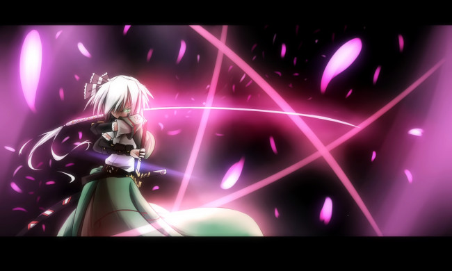 Обои картинки фото аниме, touhou, Ёму, конпаку