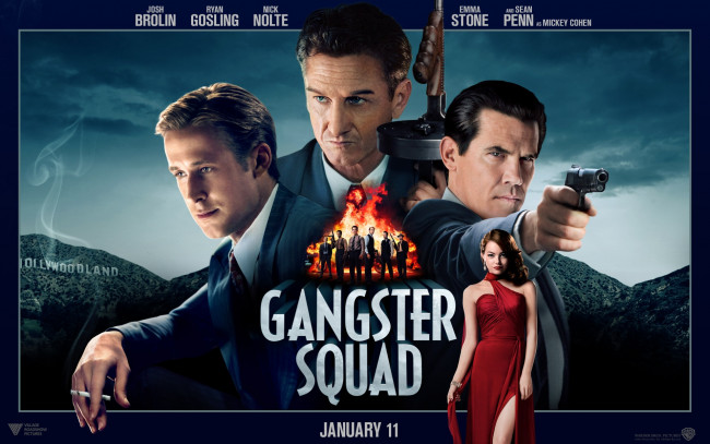 Обои картинки фото gangster, squad, кино, фильмы