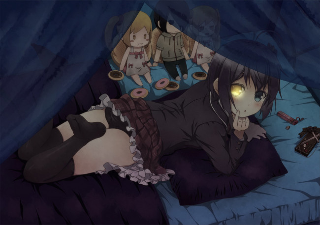 Обои картинки фото аниме, chuunibyou, demo, koi, ga, shitai, девушка