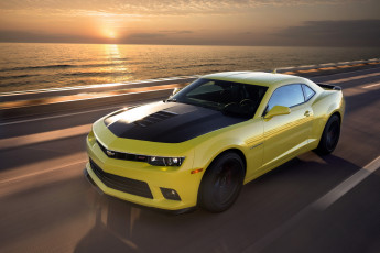 Картинка 2014 chevrolet camaro 1le автомобили