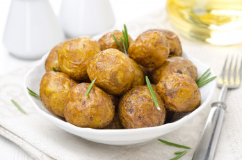 Картинка еда картофель розмарин печеный