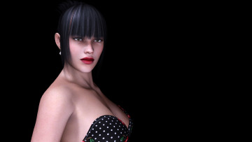 Картинка 3д графика portraits портрет девушка взгляд