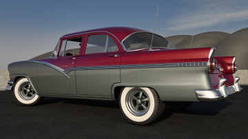 Картинка автомобили 3д 1956 ford