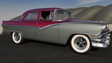 Картинка автомобили 3д 1956 ford