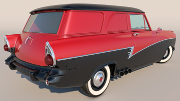 обоя автомобили, 3д, 1957, ford