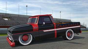 Картинка автомобили 3д 1965 chevrolet c10 pickup