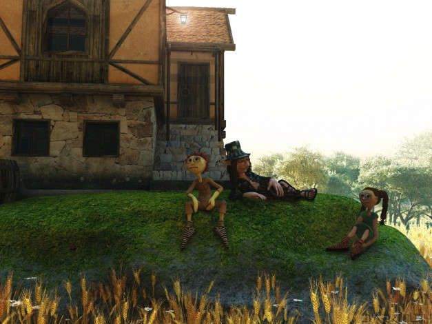 Обои картинки фото warm, day, 3д, графика, fantasy, фантазия, фэнтези