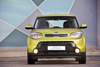 обоя автомобили, kia, soul, za-spec, 2014г, зеленый
