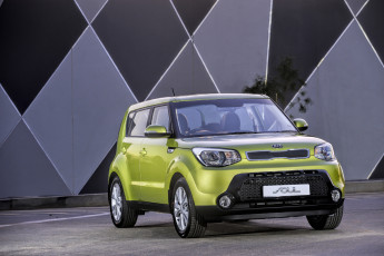 Картинка автомобили kia soul za-spec 2014г зеленый