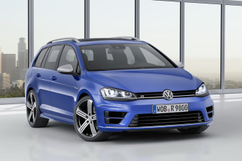 Картинка автомобили volkswagen golf r estate typ 5g 2014г синий