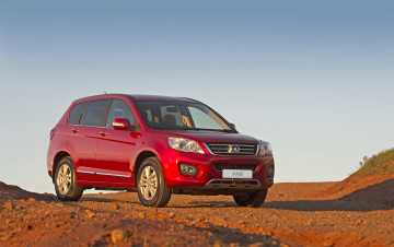 обоя автомобили, great wall, gwm, h6, 2013г, красный