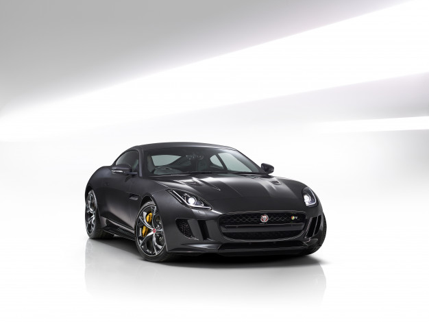 Обои картинки фото автомобили, jaguar, r, coupе, f-type, awd, uk-spec, 2014, темный