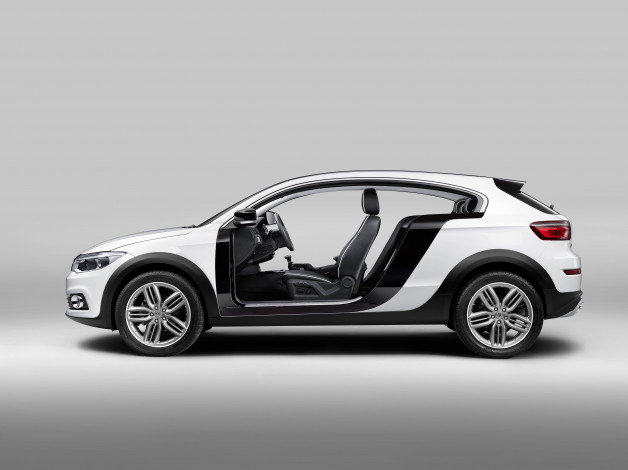 Обои картинки фото автомобили, qoros, 2014г, concept, suv, city, 3, светлый