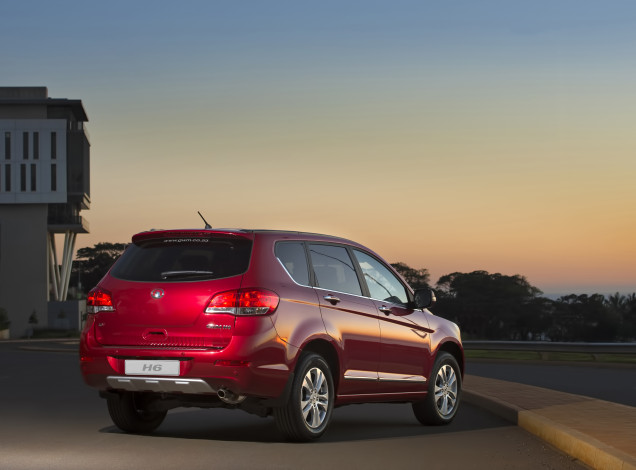 Обои картинки фото автомобили, great wall, gwm, h6, 2013г, красный