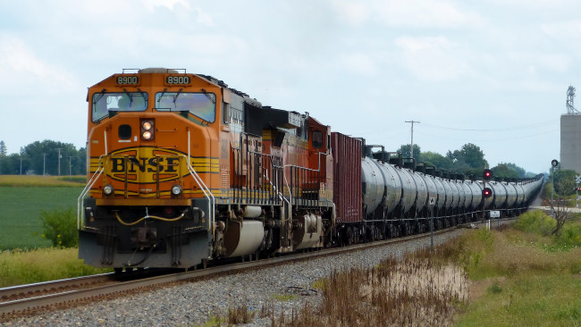 Обои картинки фото техника, поезда, состав, локомотив, дорога, железная