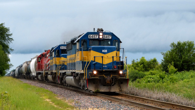 Обои картинки фото техника, поезда, железная, состав, локомотив, дорога