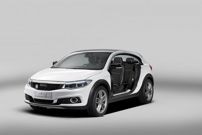 Обои картинки фото автомобили, qoros, светлый, 2014г, 3, concept, suv, city