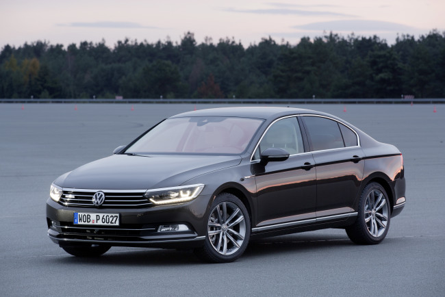 Обои картинки фото автомобили, volkswagen, passat, 4-motion, b8, 2014г, темный