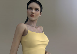 Картинка 3д+графика люди+ people взгляд девушка фон