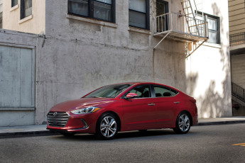 Картинка автомобили hyundai красный us-spec elantra 2017г