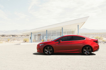 Картинка автомобили subaru impreza красный 2015г concept sedan