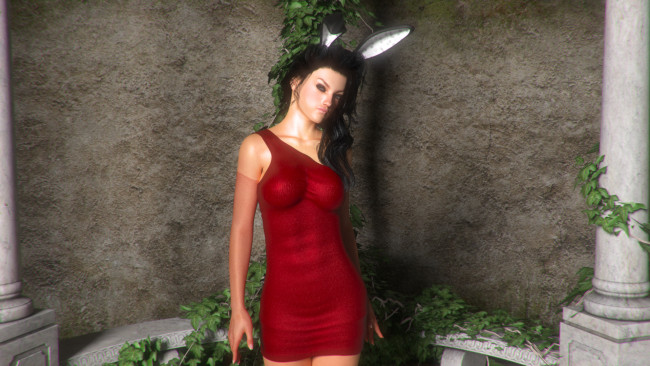 Обои картинки фото 3д графика, люди , people, фон, взгляд, девушка